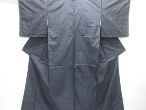 未使用品　幾何学模様織り出し本場泥大島紬着物